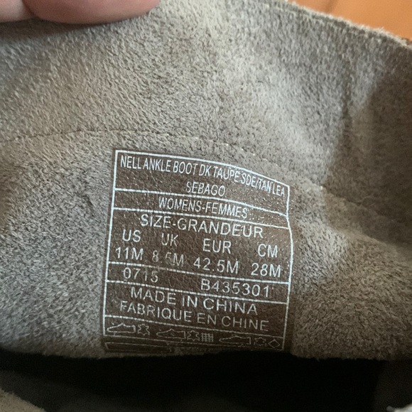 Sebago hand crafted leather suede boots size 11 - Picture 5 of 14